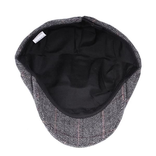 Newsboy Flat Cap Ull Basker Hatt För Kvinnor Och Män Vinter Grå Gray