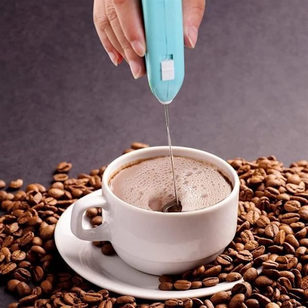 Sladdlös Mixer Mini Handhållen Omrörare Mjölkdrycksblandare Elektrisk Äggvisp Skumning Matlagningsverktyg[L848]
