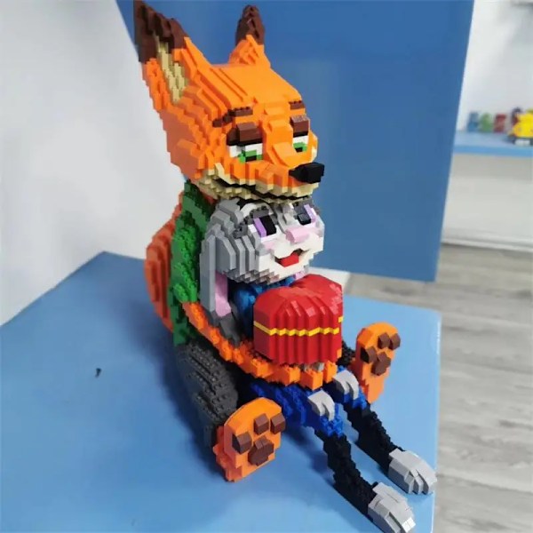 Mini-klossar Zootopia tecknade figurer kanin räv anime byggklossar för barn leksaker Venom julklappar pojke flicka present 2750pcs NO BOX