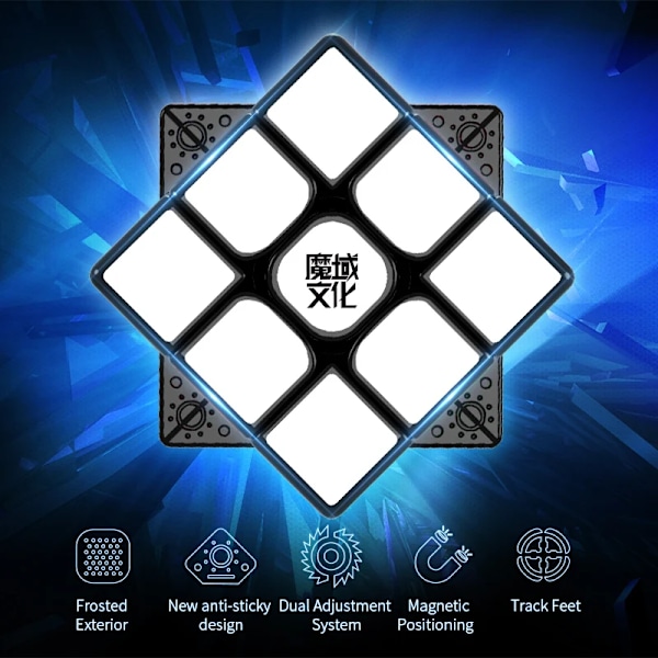 [Picube] Weilong Wr M 3X3X3 Magnetisk Kub Professionell 3X3 Speed Cubes Weilong Wrm Cubos Magico Spelkube För Barn WRM 2020 Black