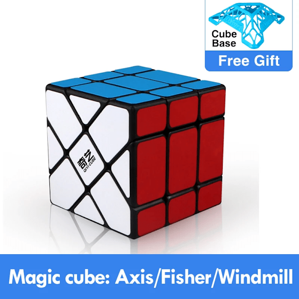 3X3 Fisher Windmill Axis Magic Cube Pussel Speed Cubo Magico Mofangge Xmd Professionell Pedagogisk Leksak För Barn Axis jelly