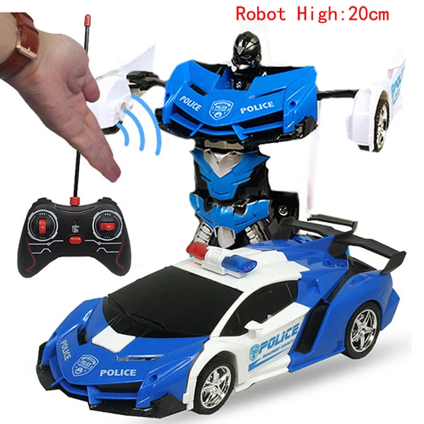 24cm 1:18 RC-bil geststyrning omvandlingsbil robot deformation batteri elektriska fjärrstyrda leksaksbilar för pojkar d01 Gesture sensing(.101)