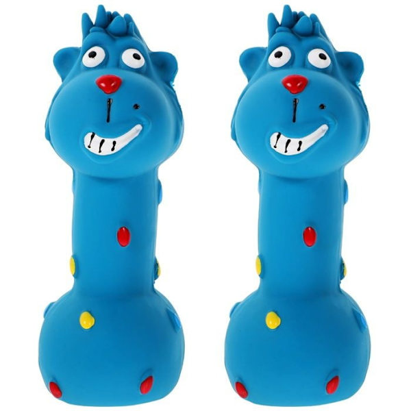 2-pack tuggleksaker för hundar, tuggleksak för valptänder, djurformad bitring