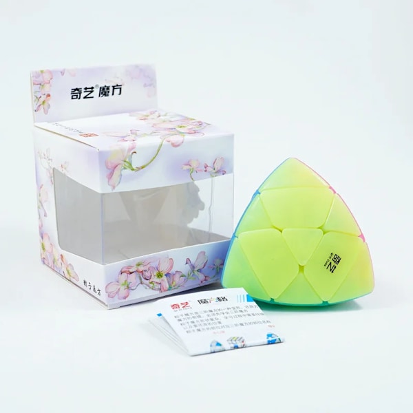 Jelly Färg 2X2 3X3 4X4 5X5 Pyramid Nyckelring Magic Cube Jelly Pedagogisk Cubo Magico Pussel Leksak För Barn Present 3X3 zongzi