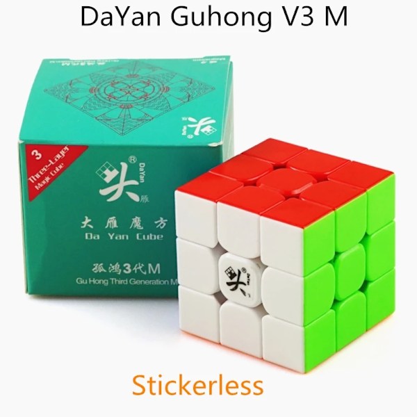 Dayan Guhong V4 M 3X3X3 Magnetisk Kub Dayan V3M 3X3X3 Speed Cube Professionell Magisk Kub Pussel Kub Spel Kub Pedagogiska Leksaker Stickerless V3M  3x3