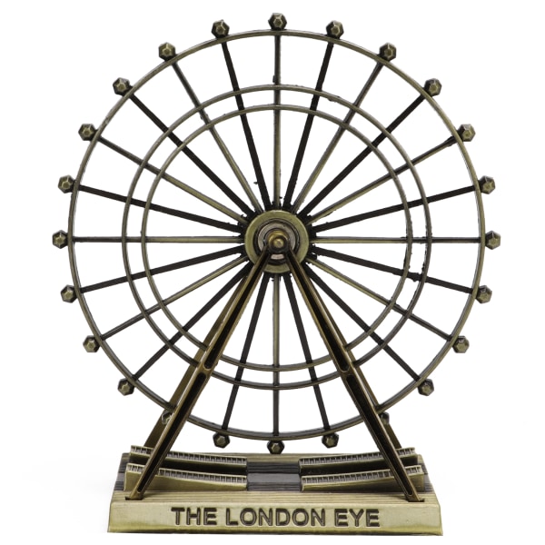 Pariserhjul Modell London Eye Form Grön Brons Färg Metalldekorationer för hemmakontor Klubbdekoration present