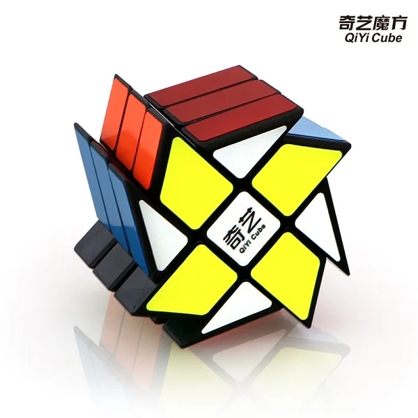 3X3 Fisher Windmill Axis Magic Cube Pussel Speed Cubo Magico Mofangge Xmd Professionell Pedagogisk Leksak För Barn Windmill black