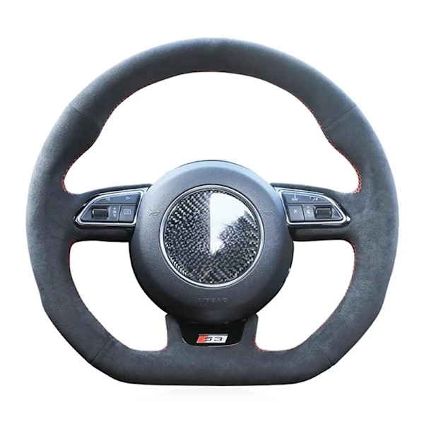 Handsydda svarta mockarattöverdrag för Audi S1 8X S3 8V Sportback S4 B8 Avant S6 C7 S5 8T S7 G8 RS Q3 8U SQ5 8R style 3