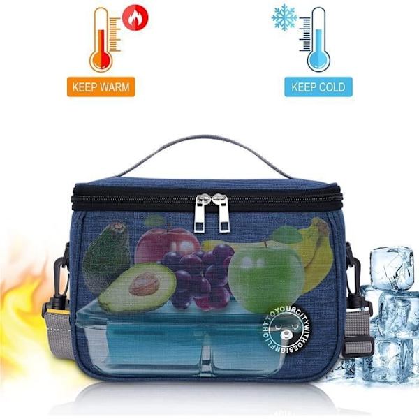 Isolerad Väska - Ej Specificerad - Förtjockad Modell - 6.4L - Bättre Värmeisolering - Elegant Design Blue