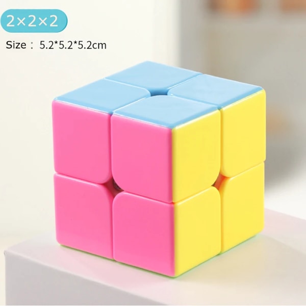 Magiska Kuber Professionell Pyraminx Pussel Leksaker Rubix Kub Hastighet 3X3 Pyramid Magisk Kub As Picture 2x2x2