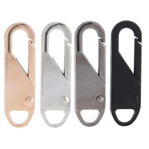 Akozon Dragkedjehuvud 12 Delar Avtagbar Legering Fjäder Dragkedja Dragare Dragkedja Slider Huvud