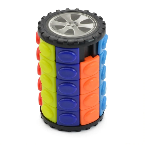 3D Magisk Majs Kub Torn Pussel Speed Cube Hjul Roterande Spel Cubos Cylindriska Leksaker För Barn Pedagogiska Gåvor Cagic Kub D
