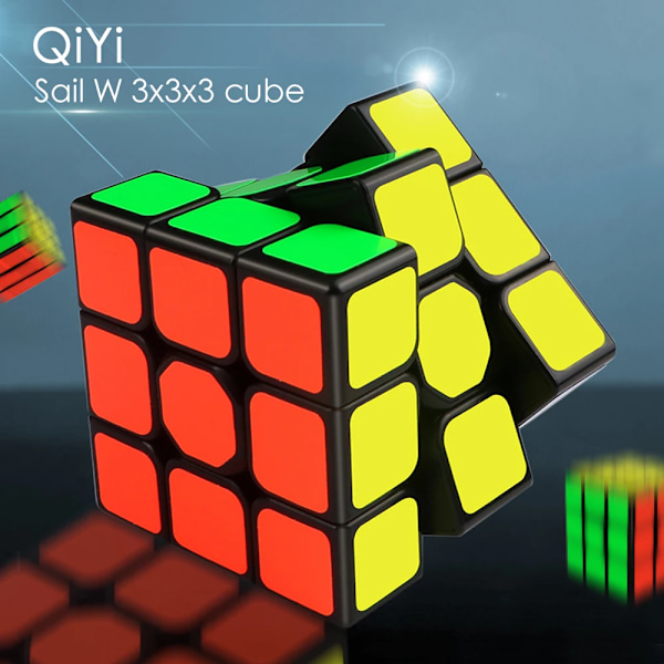 Sailing W 3X3X3 Speed Magic Neo Cube Svart Professionell 3X3 Kub Pussel Pedagogiska Leksaker För Barn Present 3X3 mini-cube