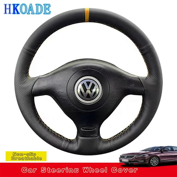 Skräddarsydd mikrofiberläder rattöverdrag för Seat Leon MK1 Volkswagen VW Golf 4 IV Passat B5 Variant Polo Skoda Fabia 1