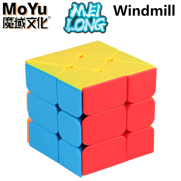 2X2 3X3 Professionell Magisk Kub 2 Gånger;2 3 Gånger;3 Hastighetspussel Barns Fidget Leksak Speciell Original Ungersk Cubo Magico Windmill Cube