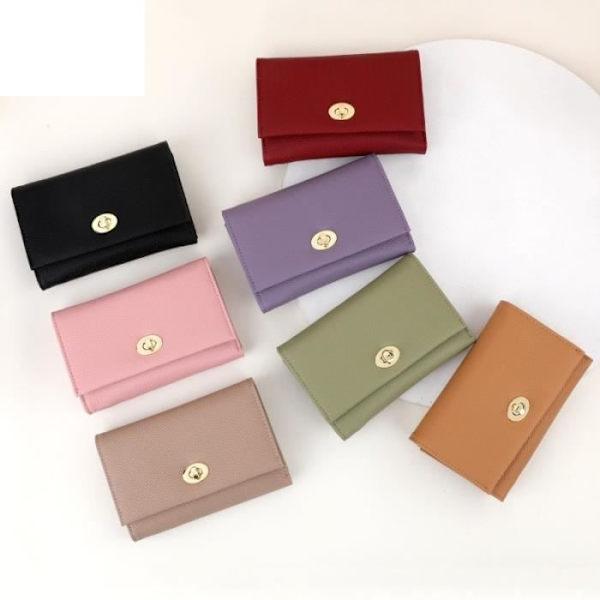 Damplånbok i konstläder 14,5 x 10 x 4 cm Enfärgad - Khaki Khaki