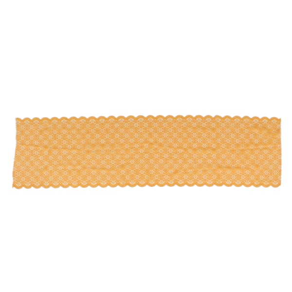 Blondestoff 10 Yards 24 cm Bredde Vakker oransje Myk Komfortabel Stretch Blondekant for DIY Crafts klær
