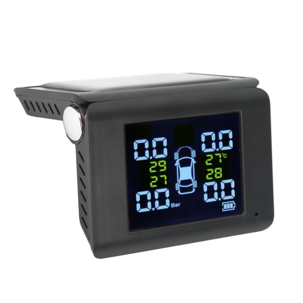 Trådløst dæktryksovervågningssystem med 4 eksterne sensorer LCD-skærm Højalarm TPMS til autocampervogn