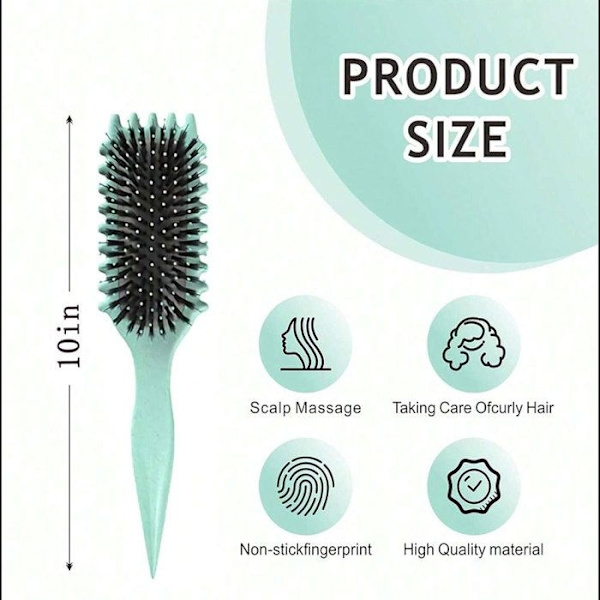 Bouncy Curl Defining Brush Pack, Borstborste, Frisörborste för att reda ut, forma och definiera lockar