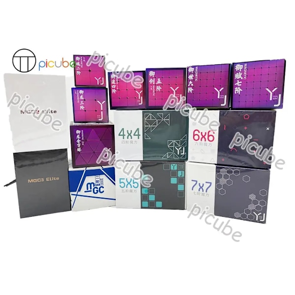 [Picube] Yj Mgc-serien Yupo Yulong Yusu Yuchuang Yushi Yufu 3X3 2X2 4X4 5X5 6X6 7X7 Magnetiska Pussel Elite Megaminx Pyramid Cube YuLong Pyraminx S