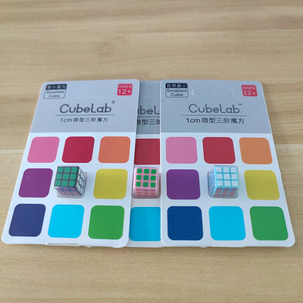 1 mm Mini Kub 3X3X3 1 cm Magiska Kuber Pussel För Cubo Magico Samlare Minsta Kub Leksaker För Barn 3pcs 1cm cube