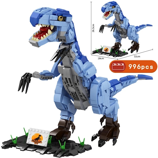 Ny MOC 2250 delar Jurassic Dino World Brachiosaurus Byggset Klossar Tegel Röst Dinosaurier Park Figurer Leksaker Barnpresenter Therizinosaurus