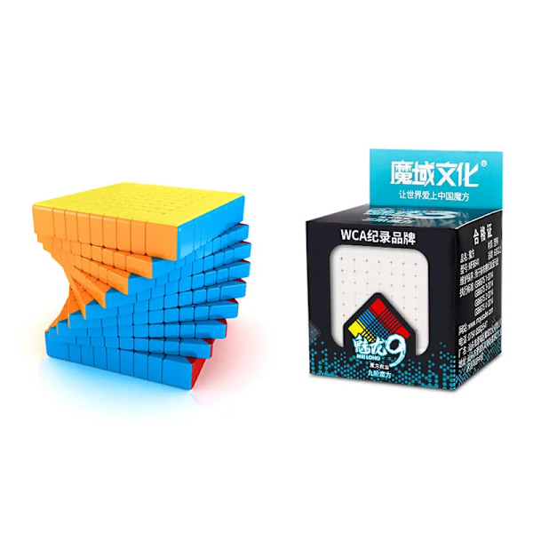 Mfjs 9X9 Magic Speed Cube Stickerless Professionell Fidget Leksak 9 9X9 Cubo Magico Pussel Stickerless
