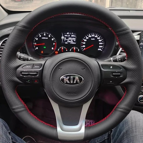 Skräddarsydd rattfläta för Kia Sorento 2015 2016 2017 2018 Sedona 2015-2019 - 100% passform, bilinredningstillbehör