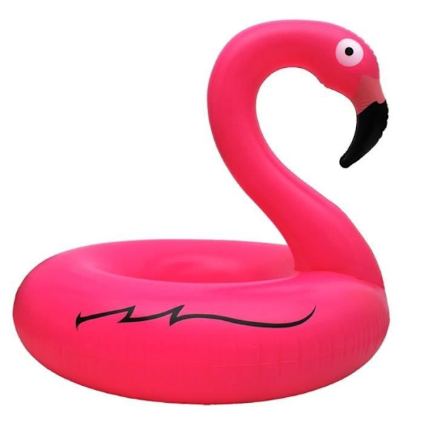Uppblåsbar Pool- och Strandmadrassboj - Rosa Flamingo - Pvc - 200 X 95 Cm - För Vuxna Och Barn Pink