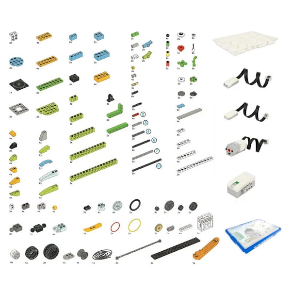 Wedo 2.0 Utbildningsfunktioner DIY-delar kompatibla 45300 Wedo 2.0 Core Set Scratch 3.0 Byggklossar DIY-leksaker julklappar Core Set 1 Kit
