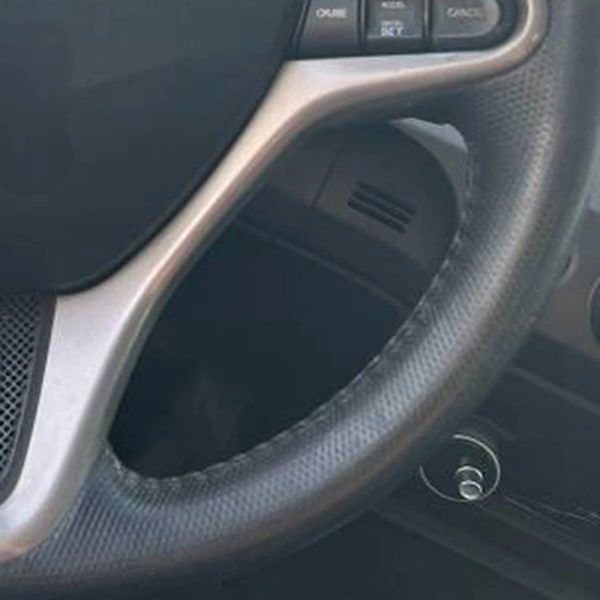 Rattstyrningsöverdrag i läder med antislip för Honda Civic 2005-2011 8:e generationen mk8 - Biltillbehör