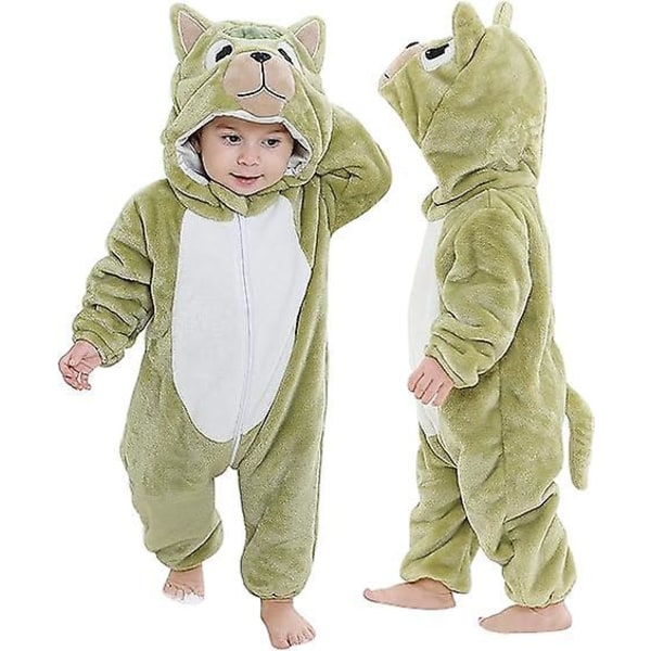 Söpö Animal Pyjama -haalari taaperoille toddler (0-24 kk), korkeus 110 cm