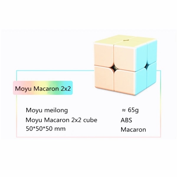 Cube 3X3X3 Speed Cube 2X2 3X3 4X4 5X5 Puzzle Magic Cube 2345 Macaron Cube Presentförpackning Pedagogiska Leksaker Presentgåva Till Barn 2345 Macaron cube