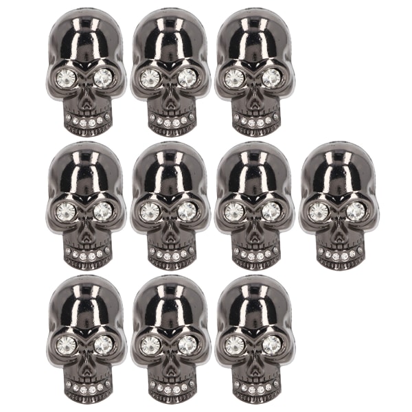 10 stk Skull Nagler Gotisk stil Fasjonable Skull Stud Tilbehør for DIY Sko Klær Vesker Rhinestones
