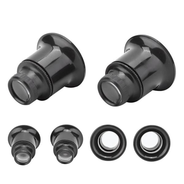 2 st 20X Förstoringsglas Klockreparation Urmakare Luppverktyg