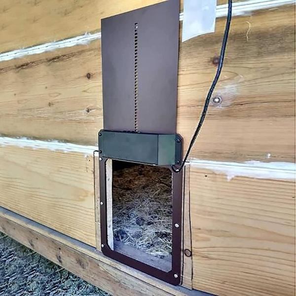 Hönshus - A102 - Automatisk dörr - Vattentät - Ljusdetektering - Utomhusbruk