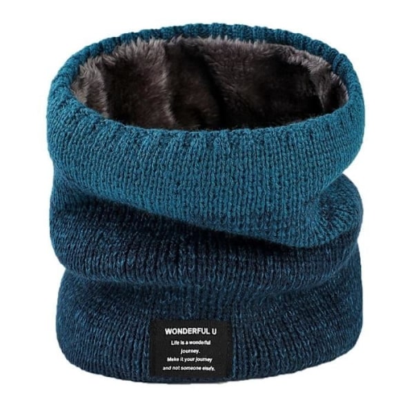 Färgad B3 Unisex Varm Stickad Halsduk Ring För Kvinnor Män Enfärgad Bandana Fleece Halsduk Halsvärmare Huvudband Sjal Halsduk Halsvärmare