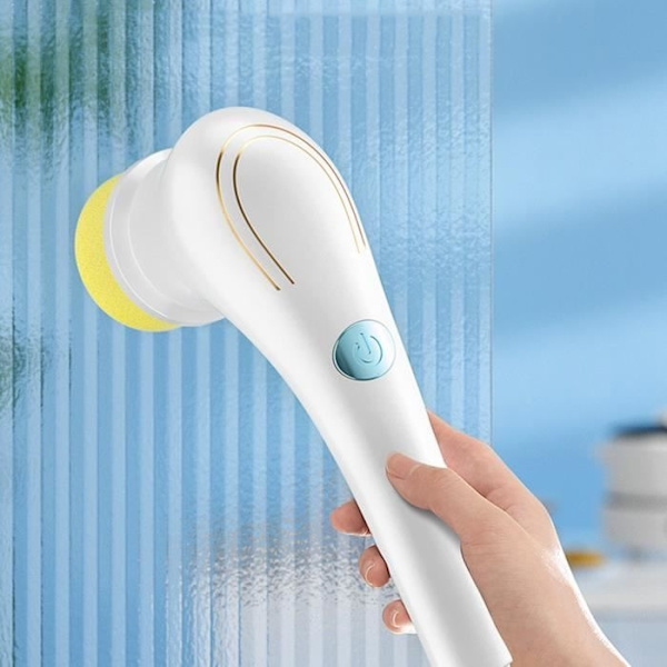 Färg 1 Set Elektrisk Rengöringsborste, För Badkar, Diskbänk, Kök, Kakel, Tvättborrmaskin