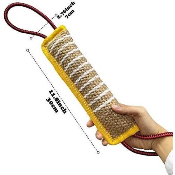 Jute Hundleksaker för bitning, Extra Stark Hållbar Hundleksak för bitning, Interaktiva Leksaker för Mellanstora Hundar Brown