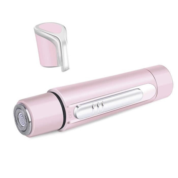 Elektrisk rakhyvel för kvinnor - Smärtfri haka-finger - Rosa - Sladdlös drift