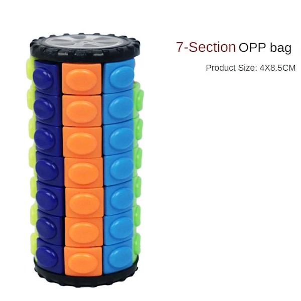 Magisk Kub Stressreducerare Tredimensionella Leksaker Torn Rubix Kub Intellektuella Fidget Leksaker Speed Cubes Infinity Cube Skrivbordsleksaker Level 7 66g