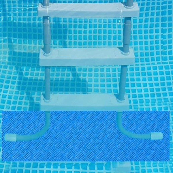 Pool Stuff - Vågmönster 90*40Cm - Mjuk och hållbar PVC Poolsteg Skyddsmatta Wave Pattern 90*40cm