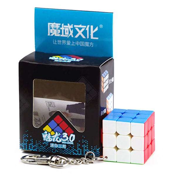Mfjs Mini 3X3 Nyckelring Kub Nyckelring Professionella Pedagogiska Leksaker Nyckelring Cubo Magico Pussel 3.5 CM