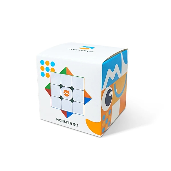 [Picube] Monster Go Edu 3X3 V2 M Magnetisk Magisk Speed Cube Stickerless Professionella Leksaker Edu V2M Cubo Magico Pussel Monster Go EDU 3X3