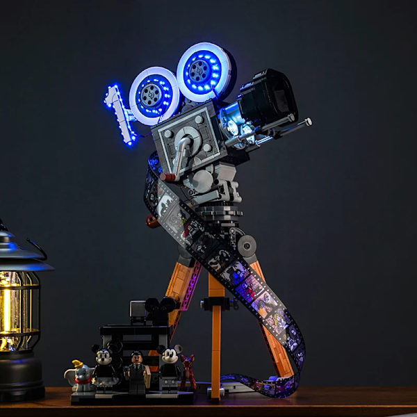 Lazishi LED-lampa 43230 set lämpligt för Walt Tribute Camera byggklossar (endast belysningstillbehör) Optical control