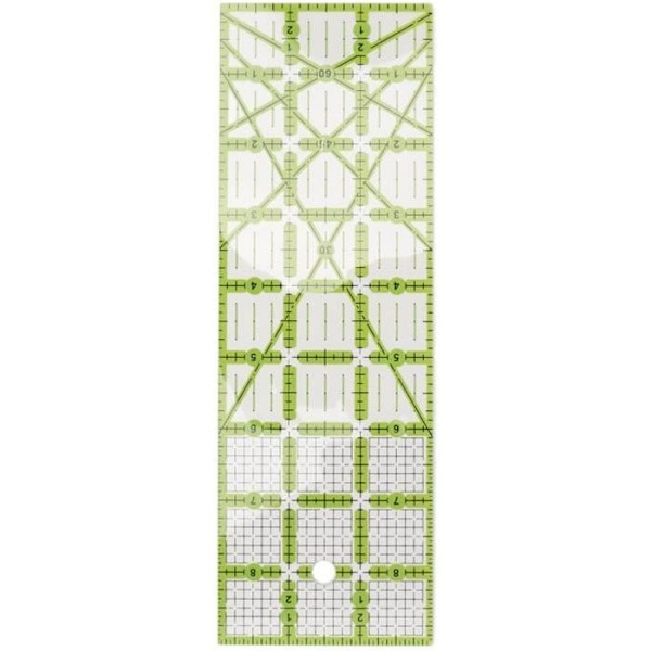 Akozon Quiltsabloner Quiltslinjal Akryl Rektangulär Transparent Enkel Användning Sömnadslinjal