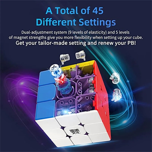 Weilong Wr M Maglev 3X3 Magnetisk Levitation Weilong Wrm Lite Magisk Hastighetskub Professionella Fidget Leksaker Lite -no maglev