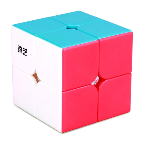 Qy Toys 2X2 Magic Cube Professionell 2X2 Kub Pussel Kuber För Barn Speed Cube Utbildningsleksak Ungersk Kub Qy קוביות הונגריות stickerless