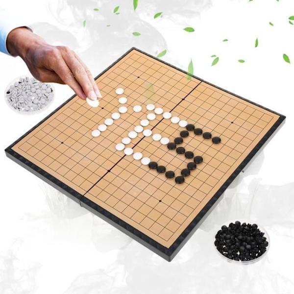 Brädspel - Hen - Magnetiskt hopfällbart Weiqi-set - 2 eller fler spelare - 28,5 x 14,5 cm - PVC shown as picture