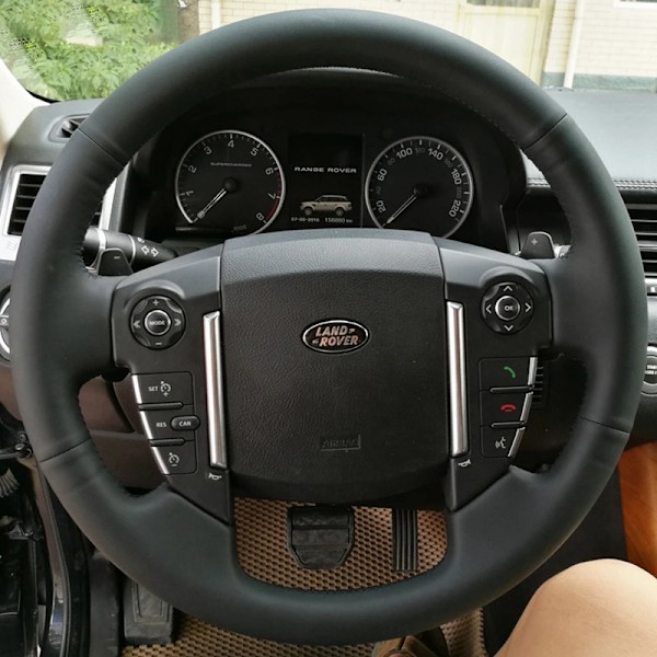 Skräddarsydd mikrofiberläder rattöverdrag för Land Rover Discovery 3 4 Lander 2 Range Rover Sport Edition